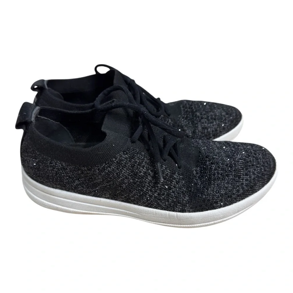 FitFlop Women’s F-Sporty Uberknit Crystal Sneakers - Black - Size 7 Comfort